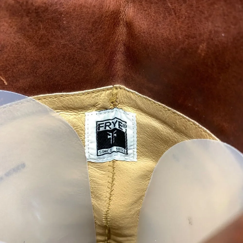 FRYE Shirley 77745 Brown Leather‎ Equestrian Riding Boots Women's 6.5B